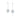 RHODIUM PLATED EARRING WITH ZIR