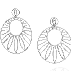 RHODIUM PLATED EARRING
