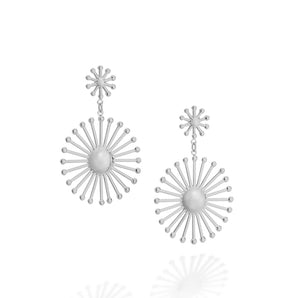 RHODIUM PLATED EARRING