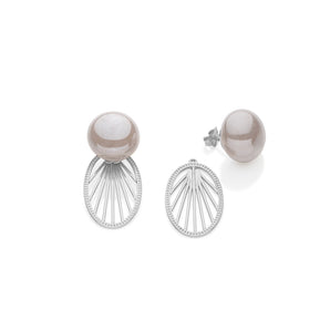 RHODIUM PLATED MEMORIES EARRING
