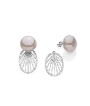 RHODIUM PLATED MEMORIES EARRING
