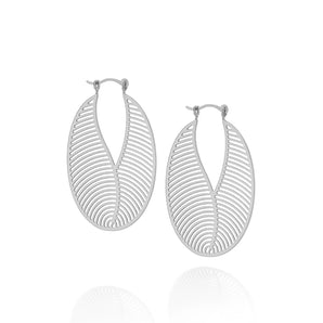 RHODIUM PLATED EARRING