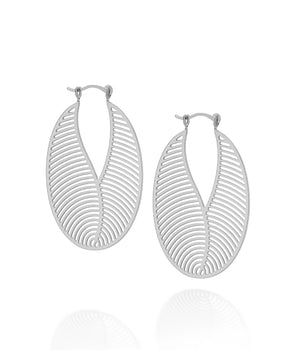 RHODIUM PLATED EARRING