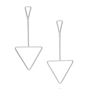 RHODIUM PLATED EARRING