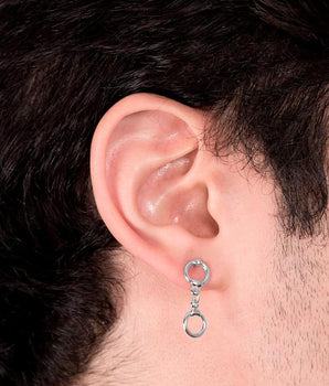 RHODIUM PLATED EARRING