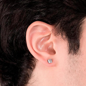 RHODIUM PLATED EARRING