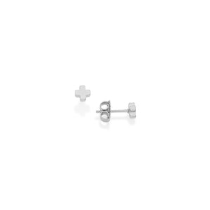 RHODIUM PLATED EARRING