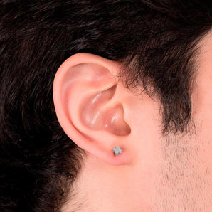 RHODIUM PLATED EARRING