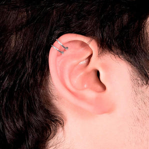 RHODIUM PLATED EARRING