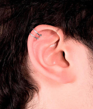 RHODIUM PLATED EARRING