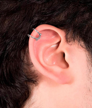 RHODIUM PLATED EARRING