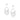 RHODIUM PLATED EARRING