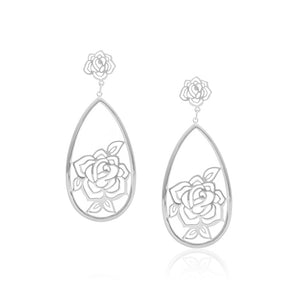 RHODIUM PLATED EARRING