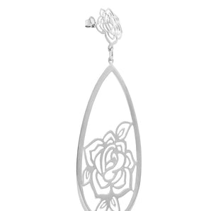 RHODIUM PLATED EARRING