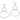 RHODIUM PLATED EARRING