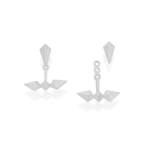 RHODIUM PLATED EARRING