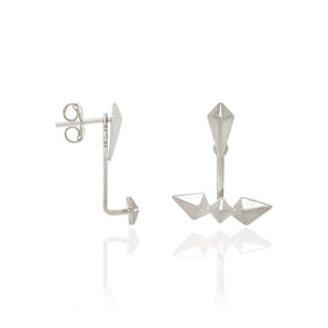 RHODIUM PLATED EARRING