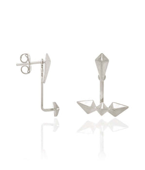 RHODIUM PLATED EARRING