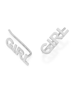 RHODIUM PLATED EARRING