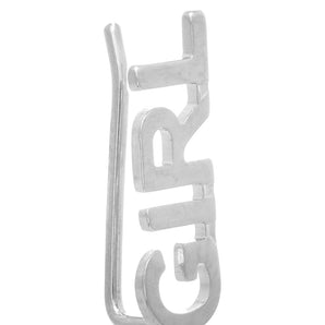 RHODIUM PLATED EARRING