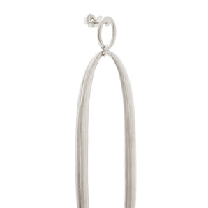 RHODIUM PLATED EARRING