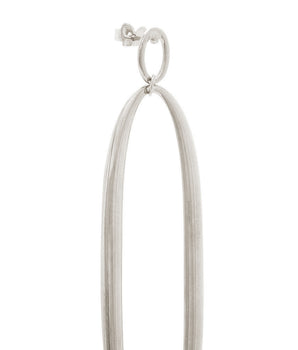 RHODIUM PLATED EARRING