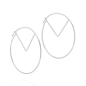 RHODIUM PLATED EARRING