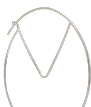 RHODIUM PLATED EARRING