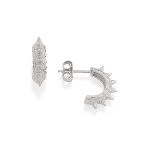 RHODIUM PLATED EARRING