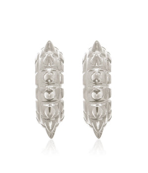 RHODIUM PLATED EARRING