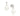 RHODIUM PLATED EARRING WITH PEARL AND ZIRCONIA