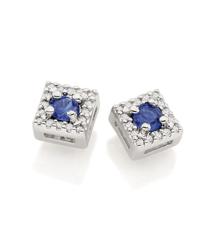 RHODIUM LUCID DREAMS EARRING IN BLUE