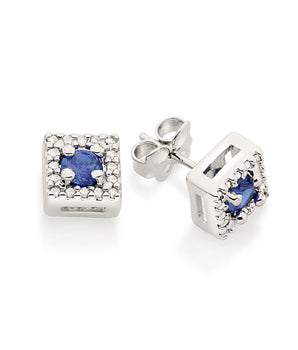 RHODIUM LUCID DREAMS EARRING IN BLUE