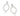 RHODIUM PLATED EARRING WITH ZIRCONIA