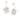 RHODIUM PLATED EARRING
