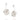 RHODIUM PLATED EARRING