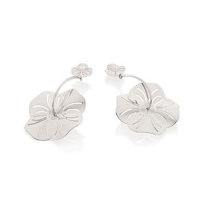 RHODIUM PLATED EARRING