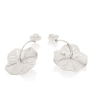 RHODIUM PLATED EARRING