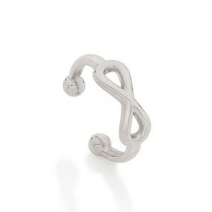 RHODIUM PLATED EARRING