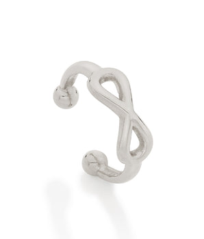RHODIUM PLATED EARRING