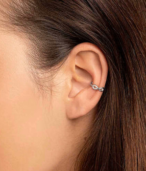 RHODIUM PLATED EARRING