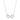 RHODIUM PLATED CHAIN WITH ZIRCONIA