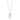 RHODIUM PLATED CHAIN WITH ZIRCONIA