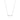 RHODIUM PLATED CHAIN WITH ZIRCONIA