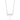 RHODIUM PLATED CHAIN WITH CRYSTAL