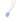 RHODIUM PLATED CHAIN WITH  CRISTAL