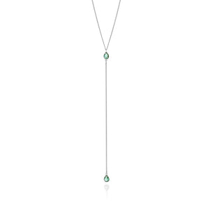 RHODIUM PLATED CHAIN WITH CRISTALS
