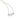 RHODIUM PLATED CHAIN WITH ZIRCONIA