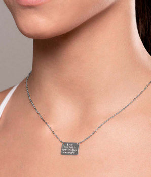 RHODIUM LEVE APENAS O QUE ACALMA O CORAÇÃO NECKLACE