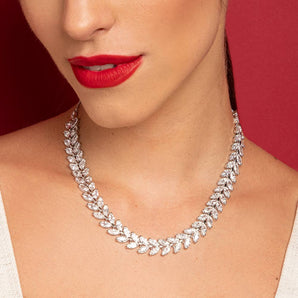 RHODIUM LUXURY CELEBRATE CHOKER